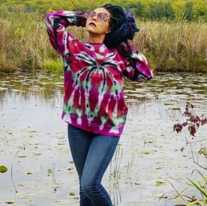 Medium Crewneck Sweatshirt Tie Dye Sweater